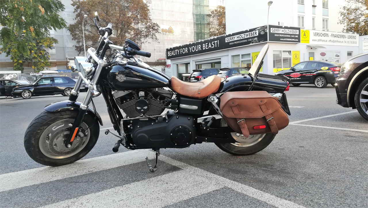 Motorrad Reinigung und Aufbereitung einer Harley Davidson.